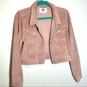 1 Sunset Lane Corduroy jacket in dusty rose. Size Large